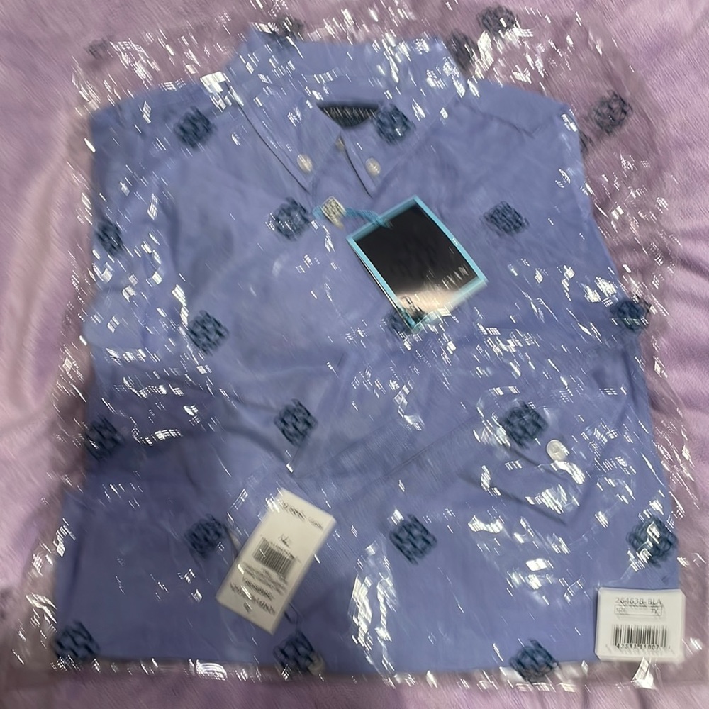 Andy and Evan blue dress shirt (brand new with tags in bag)